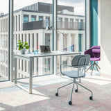 Bureau Solid individuel avec pieds en arche fermés — bureau professionnel, Lima Design Maroc, vue 01