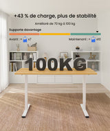 E1 PRO - Bureau assis debout de double moteurs
