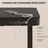 EW9 – Bureau Assis-Debout Tout-en-Un — bureau assis-debout électrique, Lima Design Maroc, vue 07
