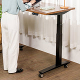 Roulettes pour bureau assis debout W1 (W1) — bureau assis-debout électrique, Lima Design Maroc, vue 03