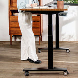 Roulettes pour bureau assis debout W1 (W1) — bureau assis-debout électrique, Lima Design Maroc, vue 04