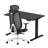 Pack Bureau Ergonomique Pro (EN1 – Bureau assis-debout & La Chaise PLATINIUM PRO)