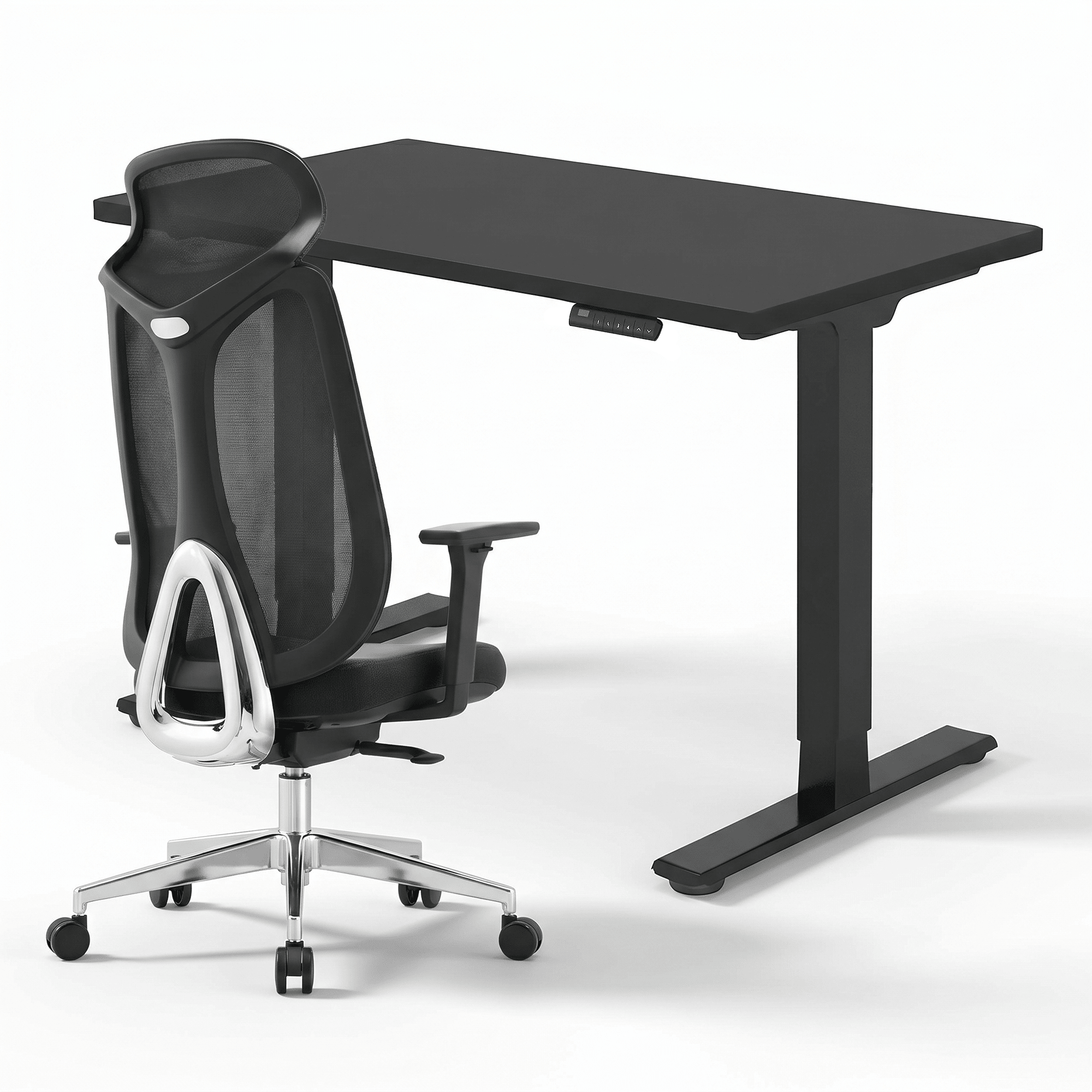 Pack Bureau Ergonomique Pro - Bureau E1 PRO + PLATINIUM PRO — pack bureau ergonomique, Lima Design Maroc, vue 01