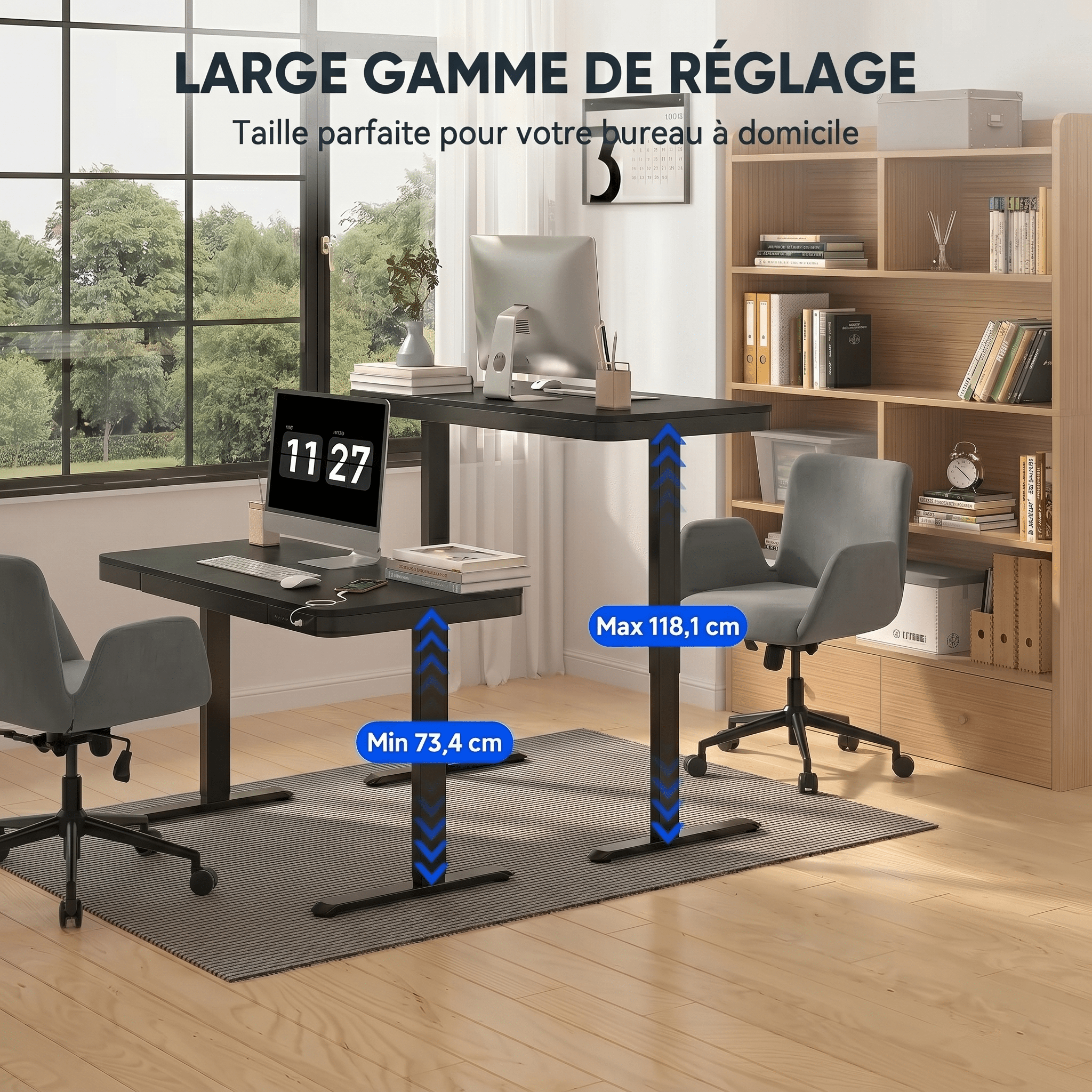Pack Bureau Confort Premium – EW9 + FERRA — pack bureau ergonomique, Lima Design Maroc, vue 11