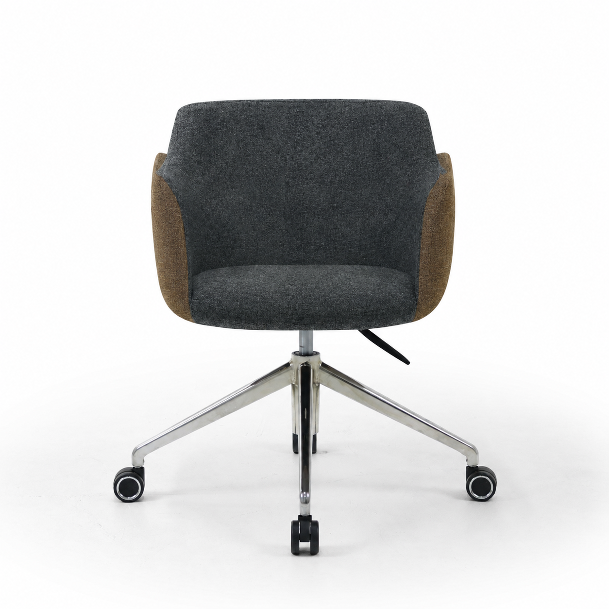 Chaise ARIS MOOD Anthracite et Marron - vue arrière - Lima Design