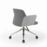 Chaise ARIS MOOD Gris et Gris clair - vue arrière trois quarts - Lima Design