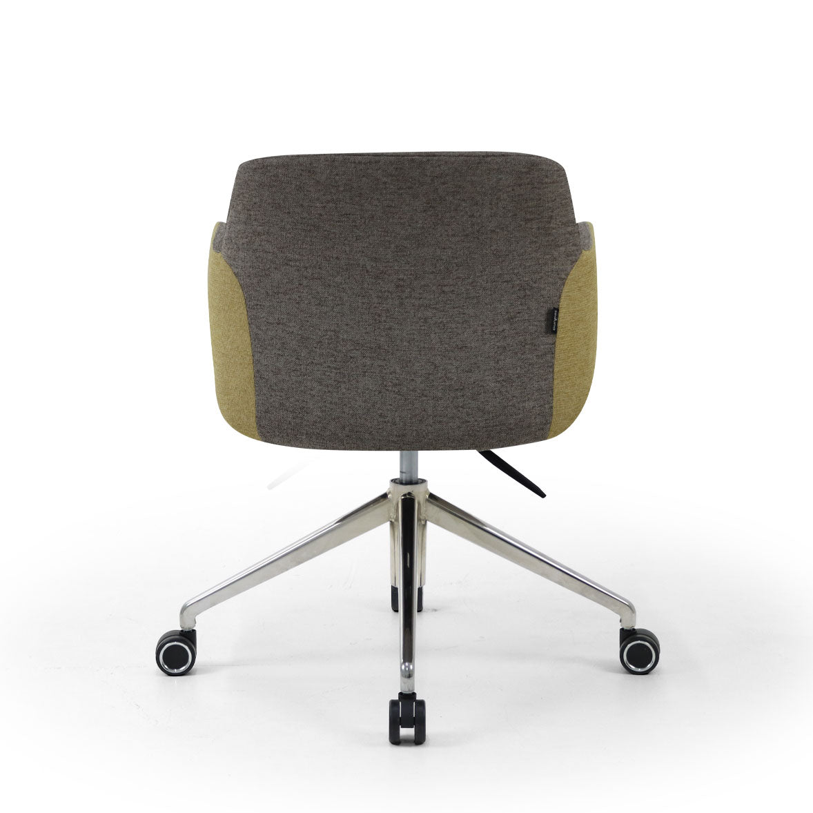 Chaise ARIS MOOD Gris et Moutarde - vue trois quarts - Lima Design