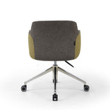 Chaise ARIS MOOD Gris et Moutarde - vue trois quarts - Lima Design