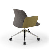 Chaise ARIS MOOD Gris et Moutarde - vue latérale - Lima Design