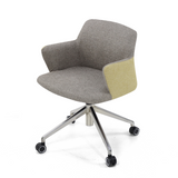 Chaise ARIS MOOD Gris et Moutarde - détail arrière - Lima Design