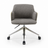 Chaise ARIS MOOD Gris et Moutarde - vue de face rapprochée - Lima Design