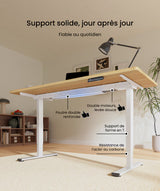 E1 PRO - Bureau assis debout de double moteurs — bureau assis-debout électrique, Lima Design Maroc, vue 11