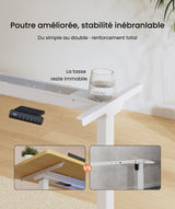 E1 PRO - Bureau assis debout de double moteurs — bureau assis-debout électrique, Lima Design Maroc, vue 12