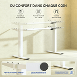 EN1 – Bureau assis-debout à moteur électrique simple — bureau assis-debout électrique, Lima Design Maroc, vue 09