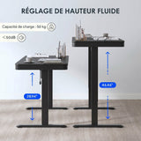 EW9 – Bureau Assis-Debout Tout-en-Un — bureau assis-debout électrique, Lima Design Maroc, vue 08
