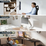FlexiSpot F5 – Bras Support Écran à Ressort à Gaz — support écran, Lima Design Maroc, vue 05