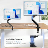 FlexiSpot F5 – Bras Support Écran à Ressort à Gaz — support écran, Lima Design Maroc, vue 08