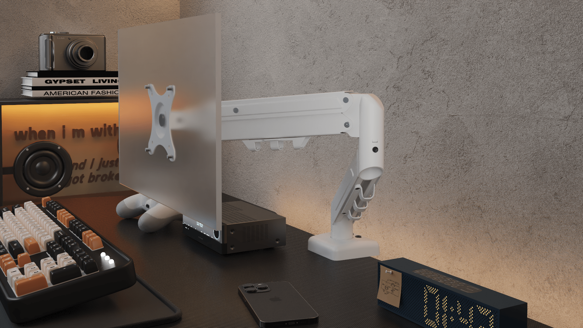 FlexiSpot F5 – Bras Support Écran à Ressort à Gaz — support écran, Lima Design Maroc, vue 11