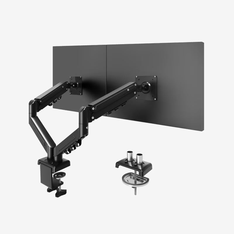 FlexiSpot F5D – Bras Support Double Écran à Ressort à Gaz — support écran, Lima Design Maroc, vue 03