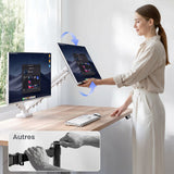 FlexiSpot F5D – Bras Support Double Écran à Ressort à Gaz — support écran, Lima Design Maroc, vue 06