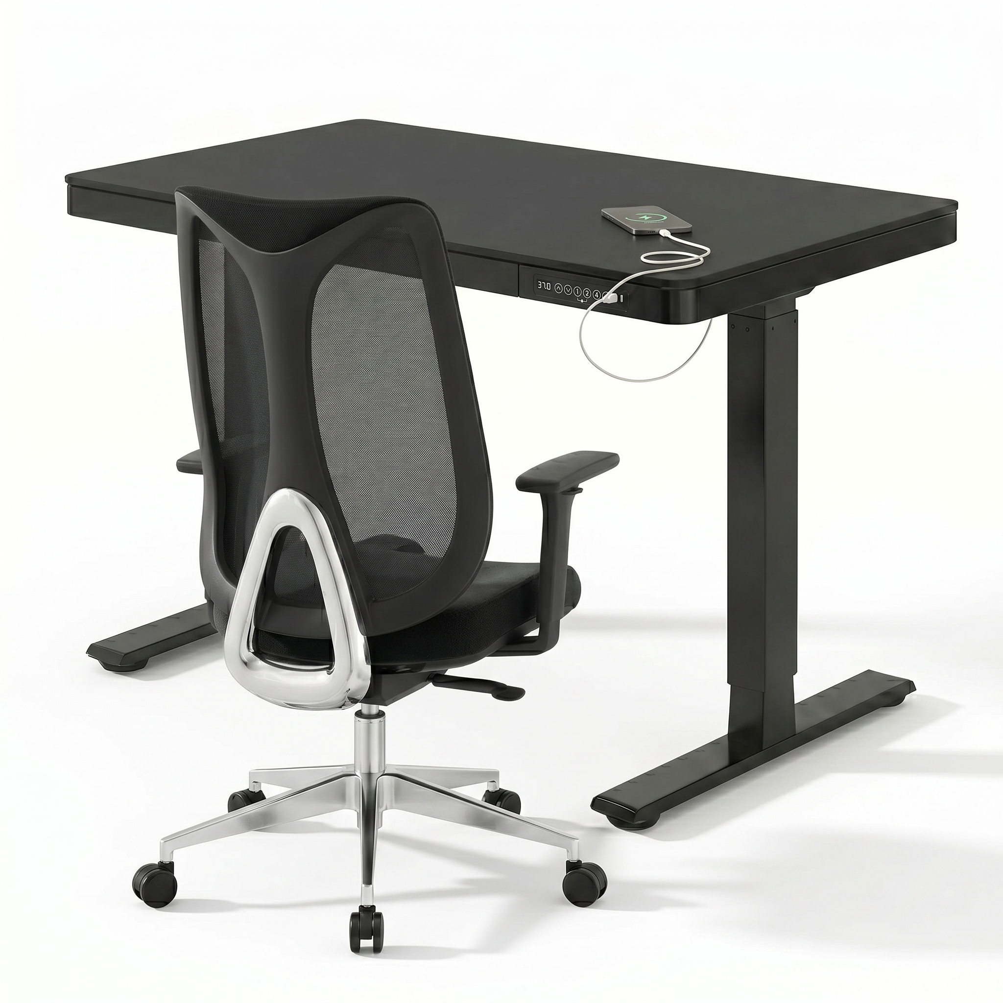 Pack Bureau Ergonomique Compact – Bureau EW9 + PLATINIUM