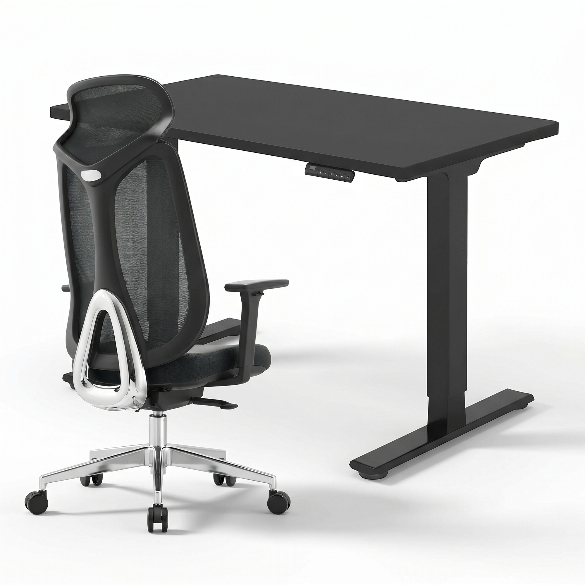 Pack Bureau Ergonomique Pro - Bureau E1 PRO + PLATINIUM PRO