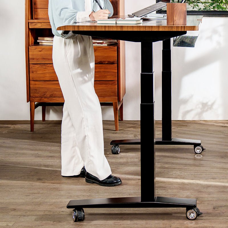 Roulettes pour bureau assis debout W1 (W1) — bureau assis-debout électrique, Lima Design Maroc, vue 04